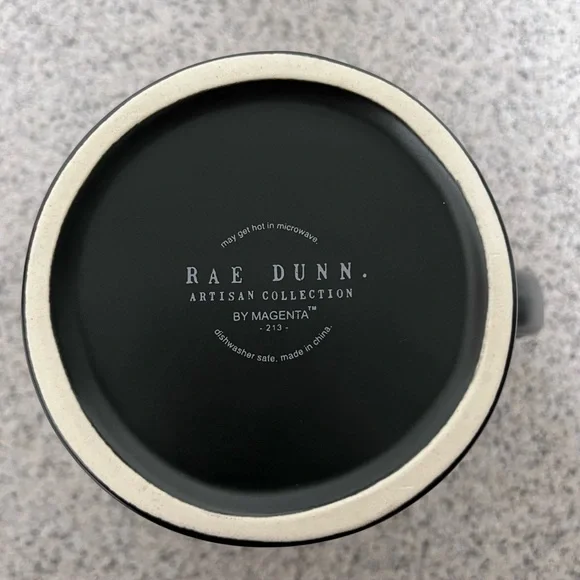 Rae Dunn Black and White Beer Mugs Trio - Picture 10 of 16